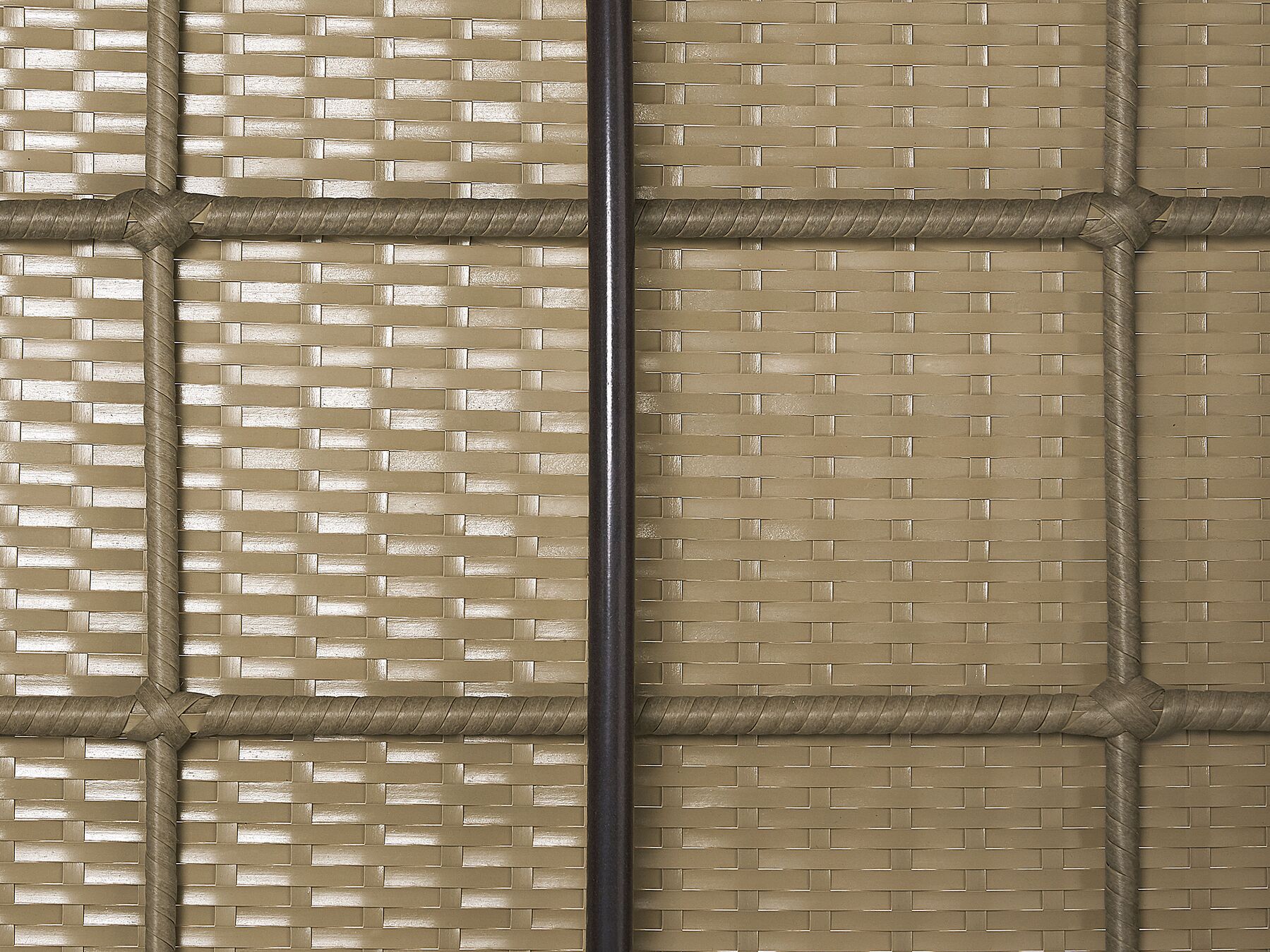 Garden Lounge Set with Table 2 Seater NOTO Modular PE Rattan Light Brown