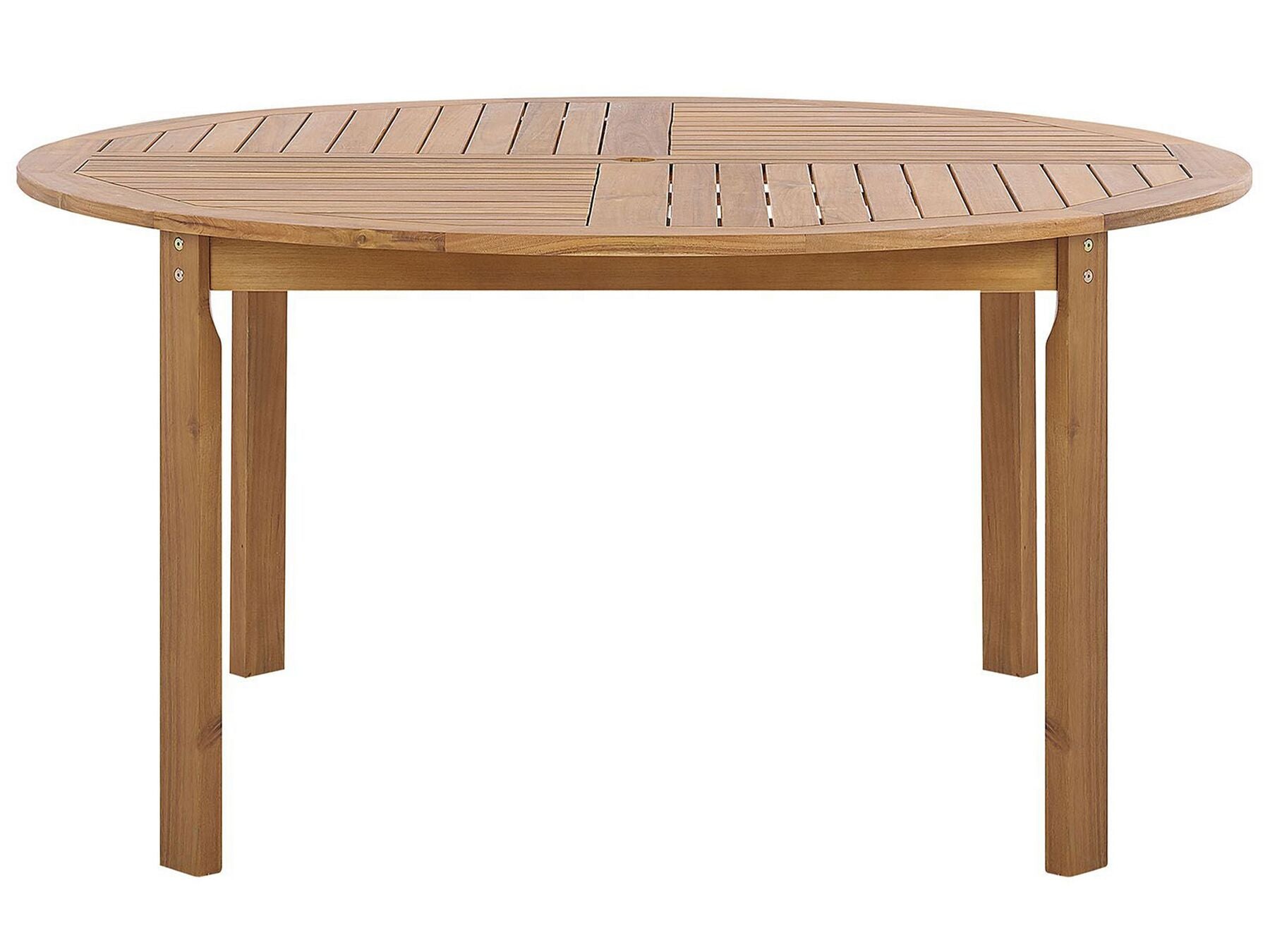 Garden Dining Set 6 Seater TOLVE Acacia Wood Brown