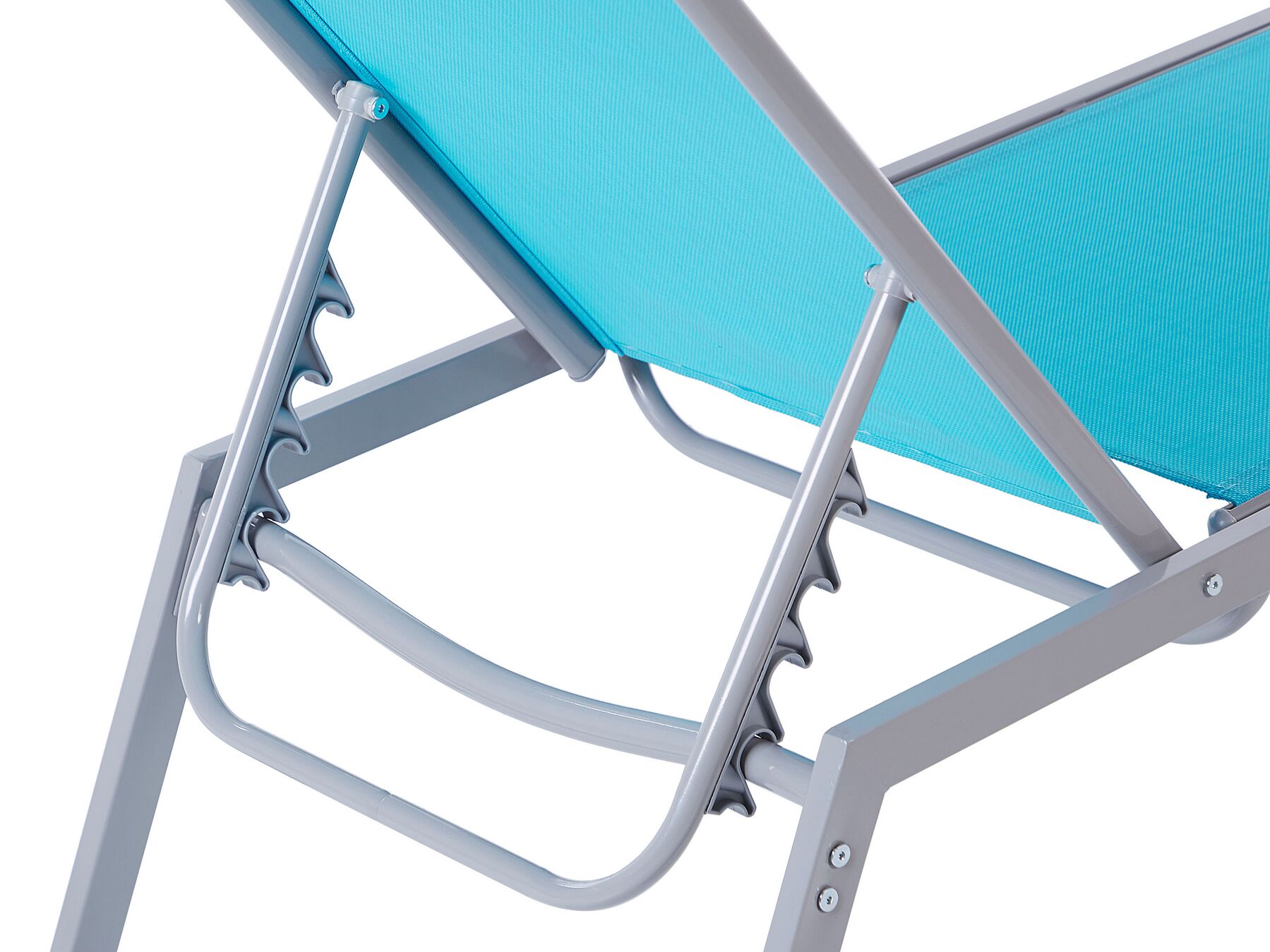 Steel Reclining Sun Lounger Blue NOLI