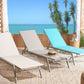 Steel Reclining Sun Lounger Grey NOLI