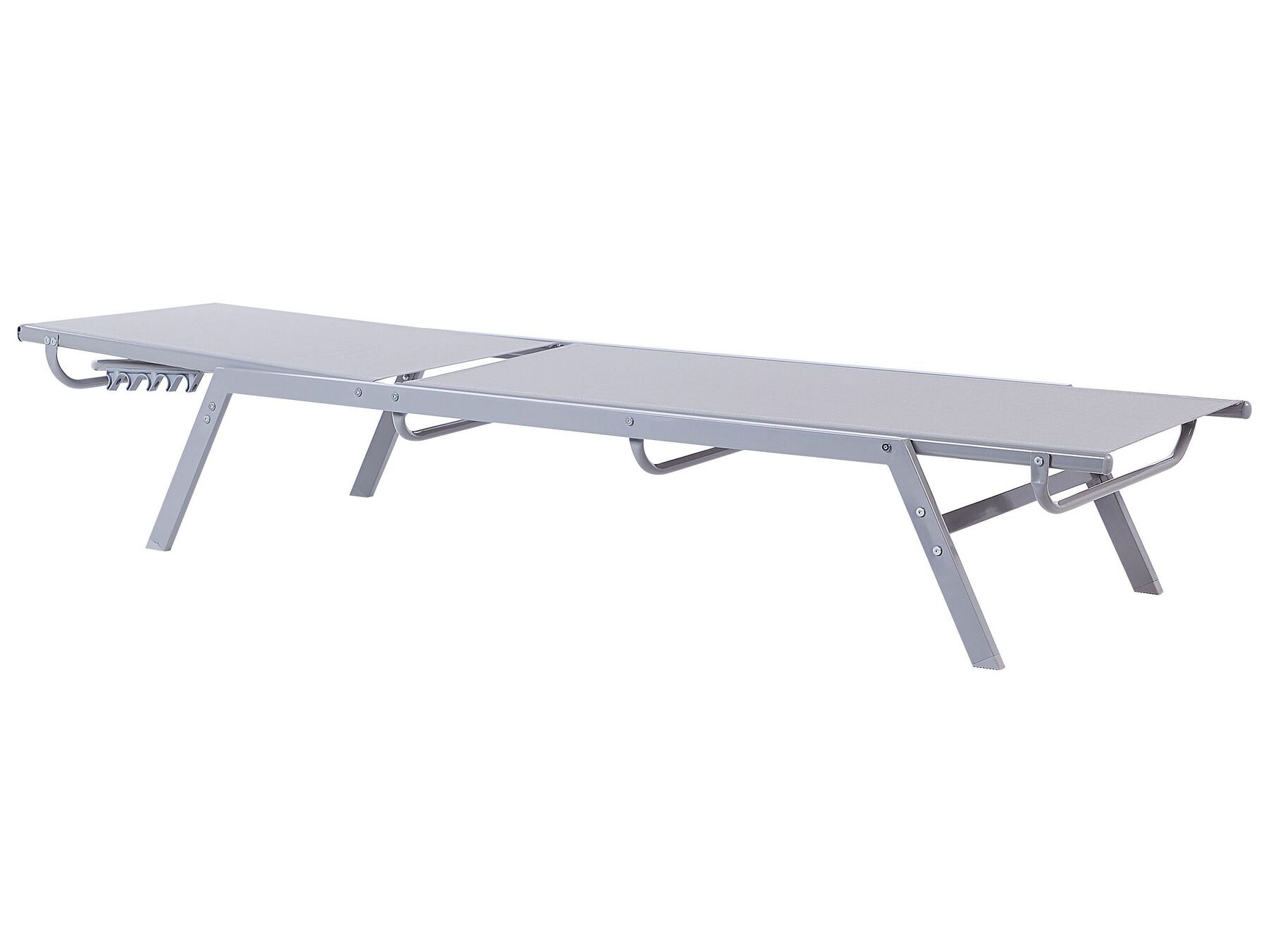Steel Reclining Sun Lounger Grey NOLI