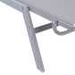 Steel Reclining Sun Lounger Grey NOLI