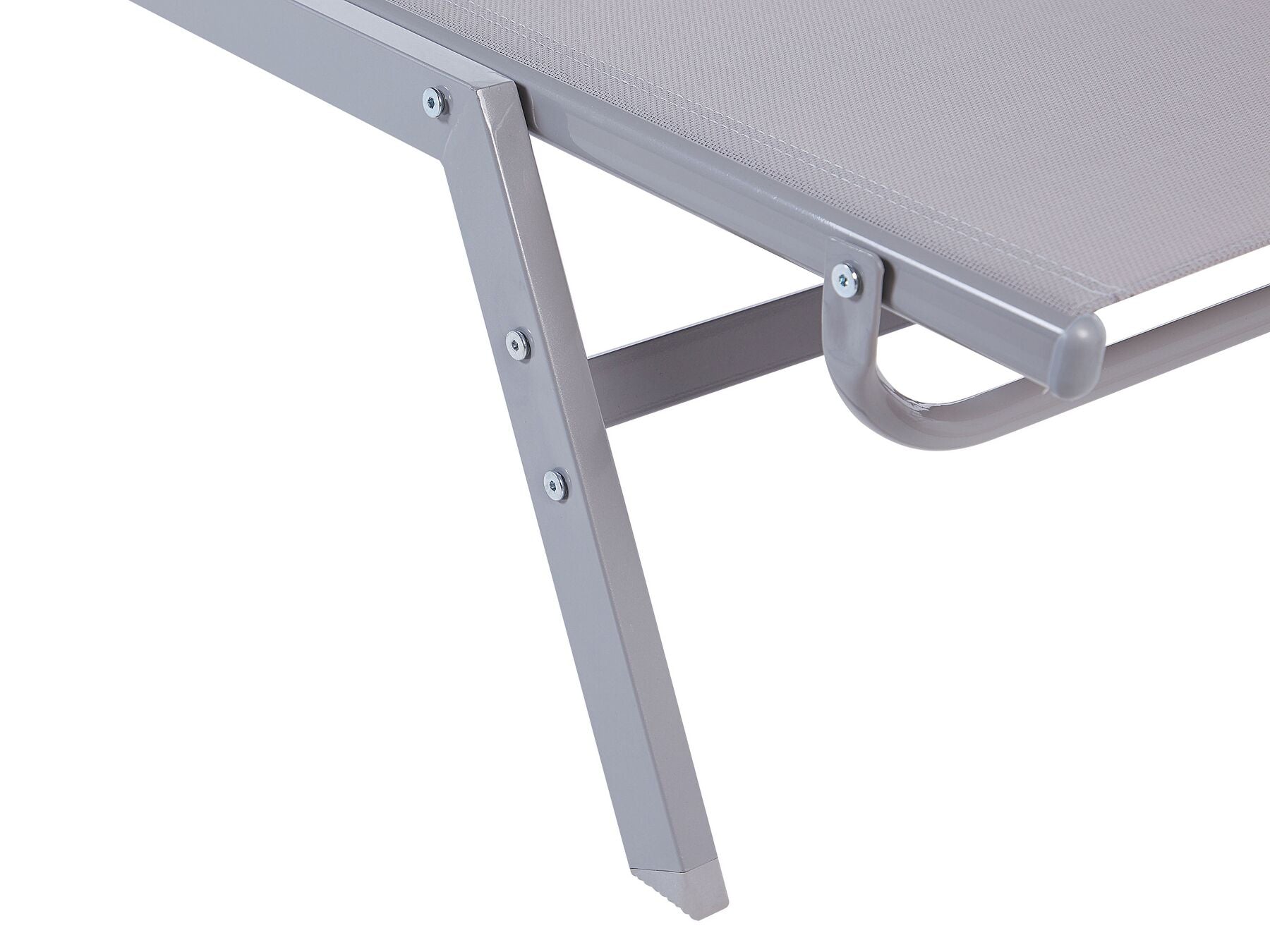 Steel Reclining Sun Lounger Grey NOLI