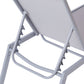 Steel Reclining Sun Lounger Grey NOLI