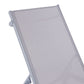 Steel Reclining Sun Lounger Grey NOLI