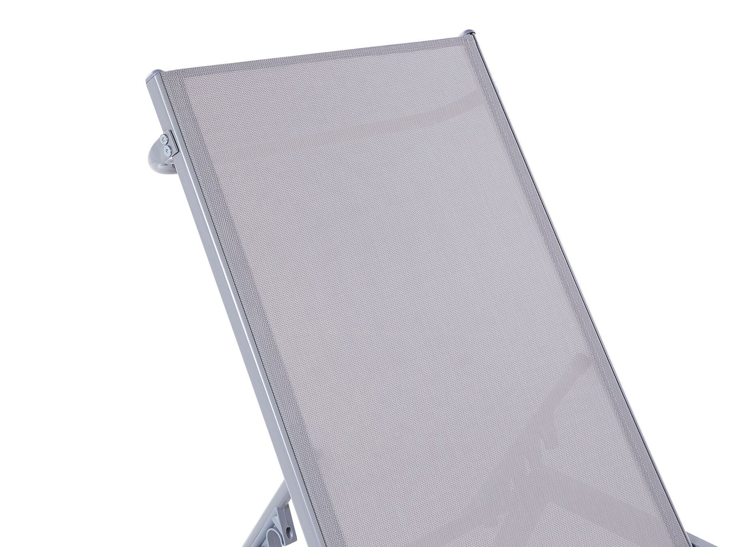 Steel Reclining Sun Lounger Grey NOLI
