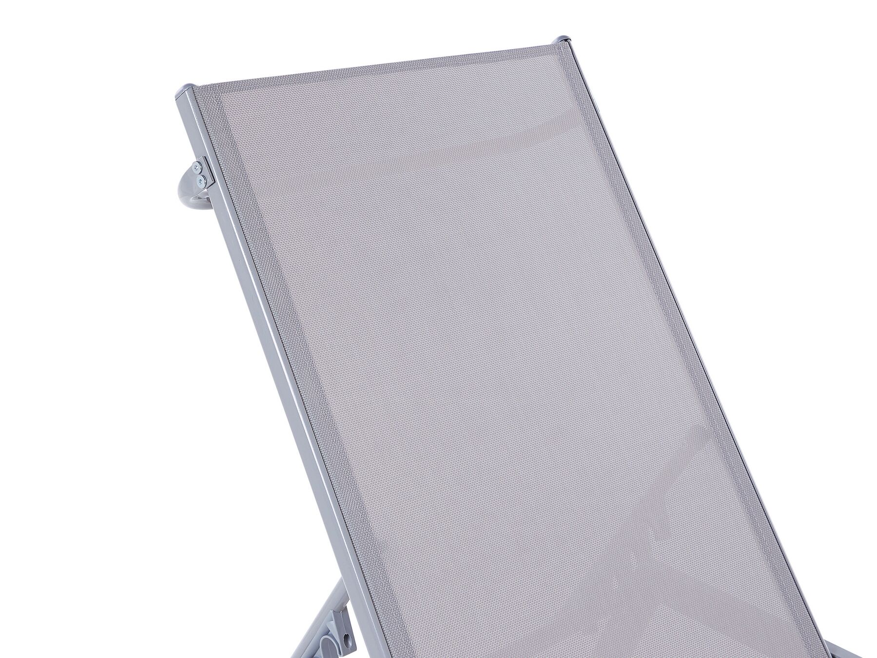 Steel Reclining Sun Lounger Grey NOLI