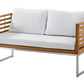 Garden Lounge Set with Table 4 Seater BERMUDA Acacia Wood Brown
