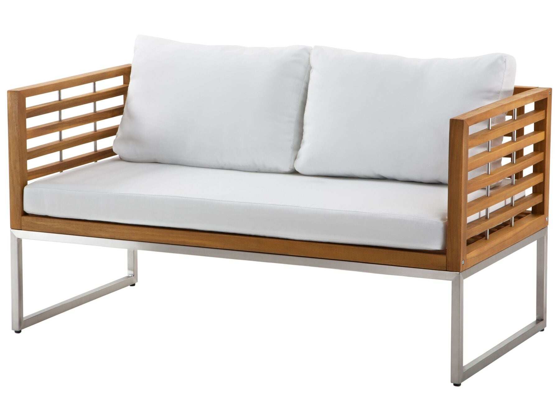 Garden Lounge Set with Table 4 Seater BERMUDA Acacia Wood Brown