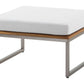 Garden Lounge Set with Table 4 Seater BERMUDA Acacia Wood Brown