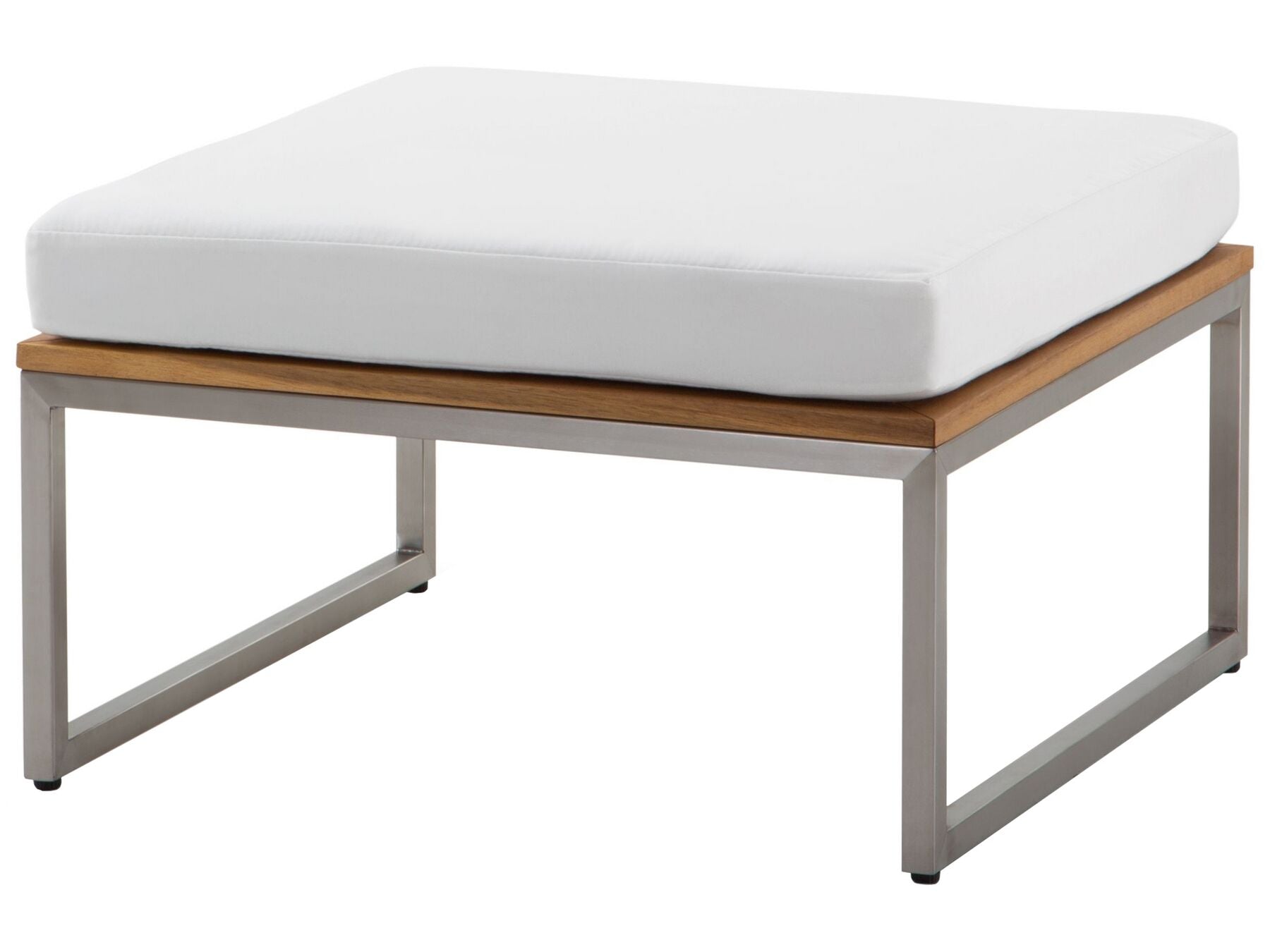 Garden Lounge Set with Table 4 Seater BERMUDA Acacia Wood Brown