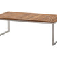 Garden Lounge Set with Table 4 Seater BERMUDA Acacia Wood Brown