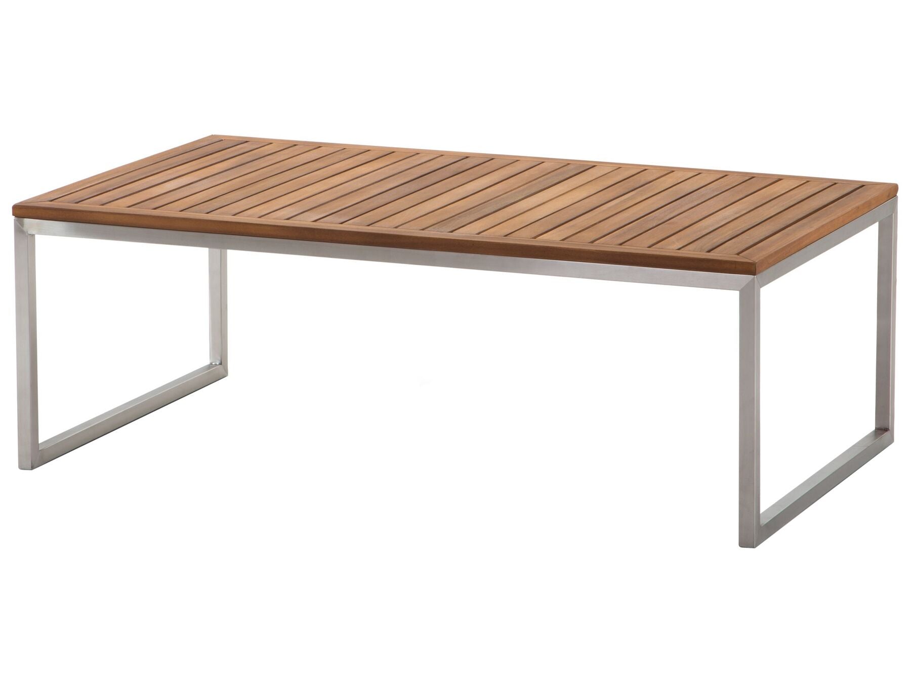 Garden Lounge Set with Table 4 Seater BERMUDA Acacia Wood Brown