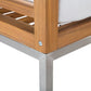 Garden Lounge Set with Table 4 Seater BERMUDA Acacia Wood Brown