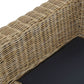 Set of 2 Garden Armchairs Rattan Light Brown