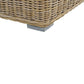 Set of 2 Garden Armchairs Rattan Light Brown