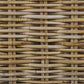 Set of 2 Garden Armchairs Rattan Light Brown
