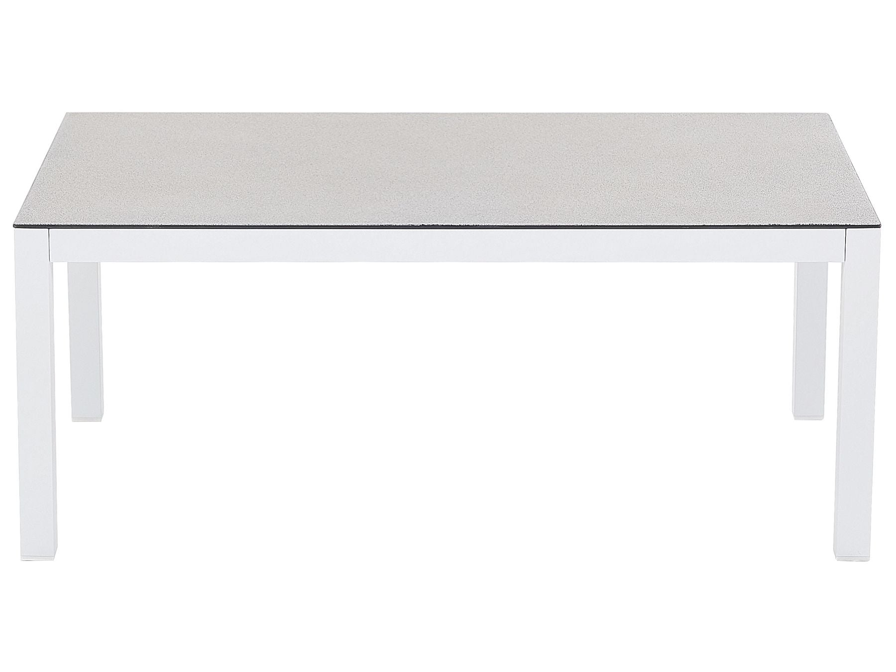 Garden Lounge Set with Table 5 Seater BORELLO Metal White