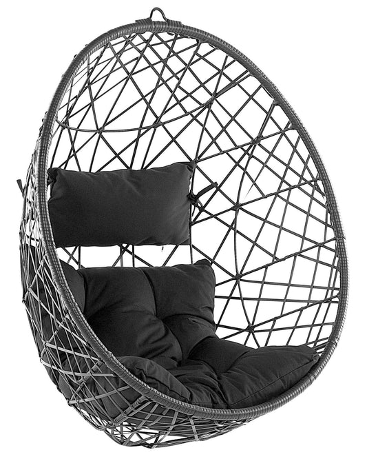 Hanging Chair ALATRI PE Rattan Black