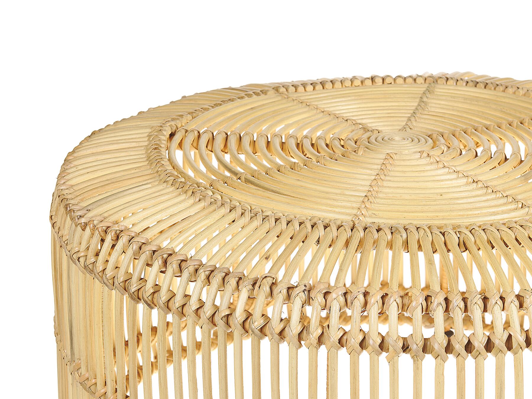 Bistro Set with Cushions FLORENTINE / LIMNI Rattan Beige
