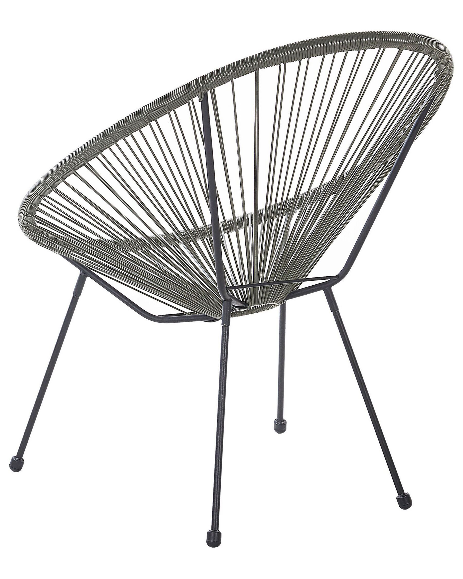 Garden Chair ACAPULCO II PE Rattan Dark Grey