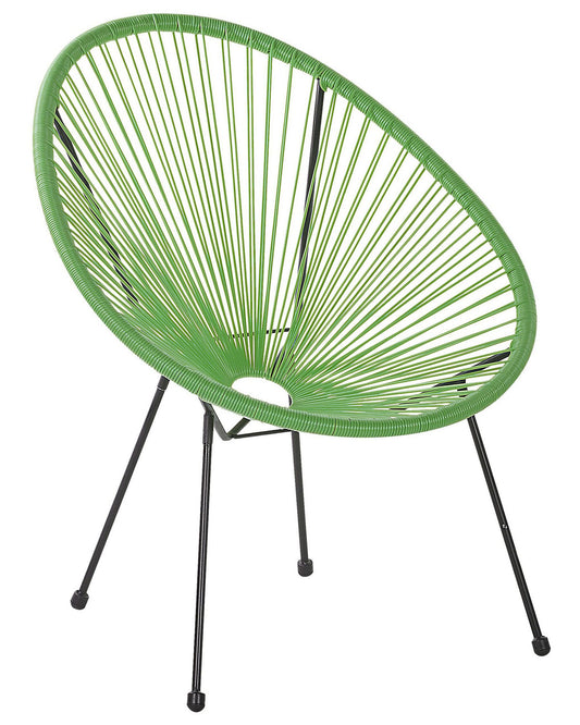 Garden Chair ACAPULCO II PE Rattan Green