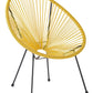 Set of 2 Garden Chairs ACAPULCO II PE Rattan Yellow