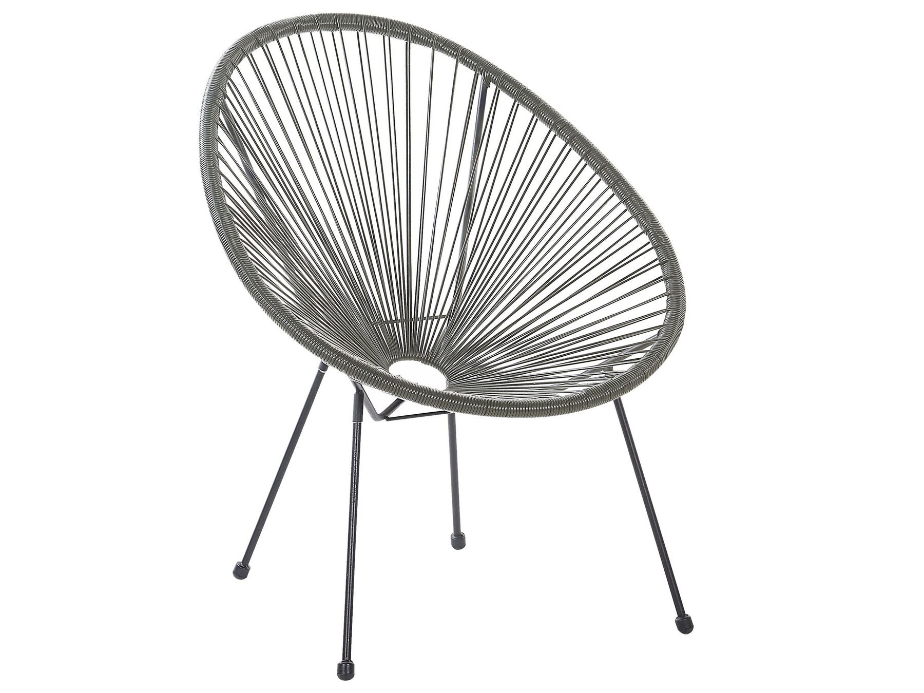 Bistro Set ACAPULCO II PE Rattan Dark Grey