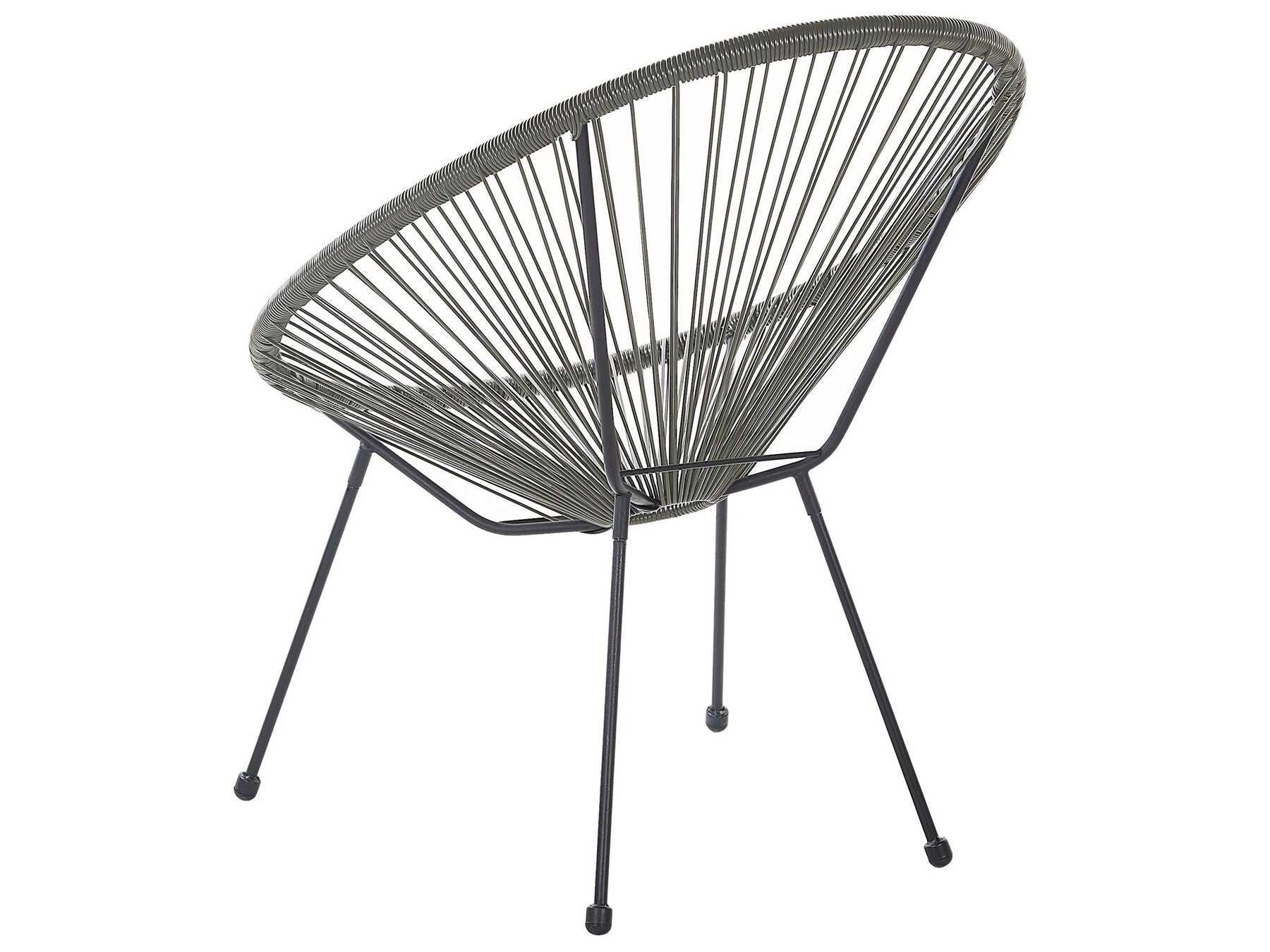 Bistro Set ACAPULCO II PE Rattan Dark Grey