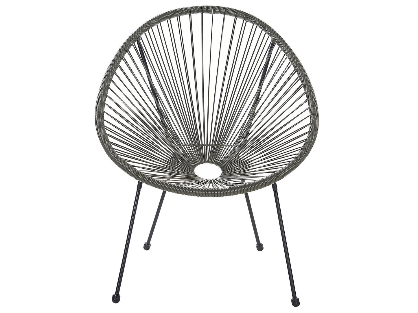 Bistro Set ACAPULCO II PE Rattan Dark Grey