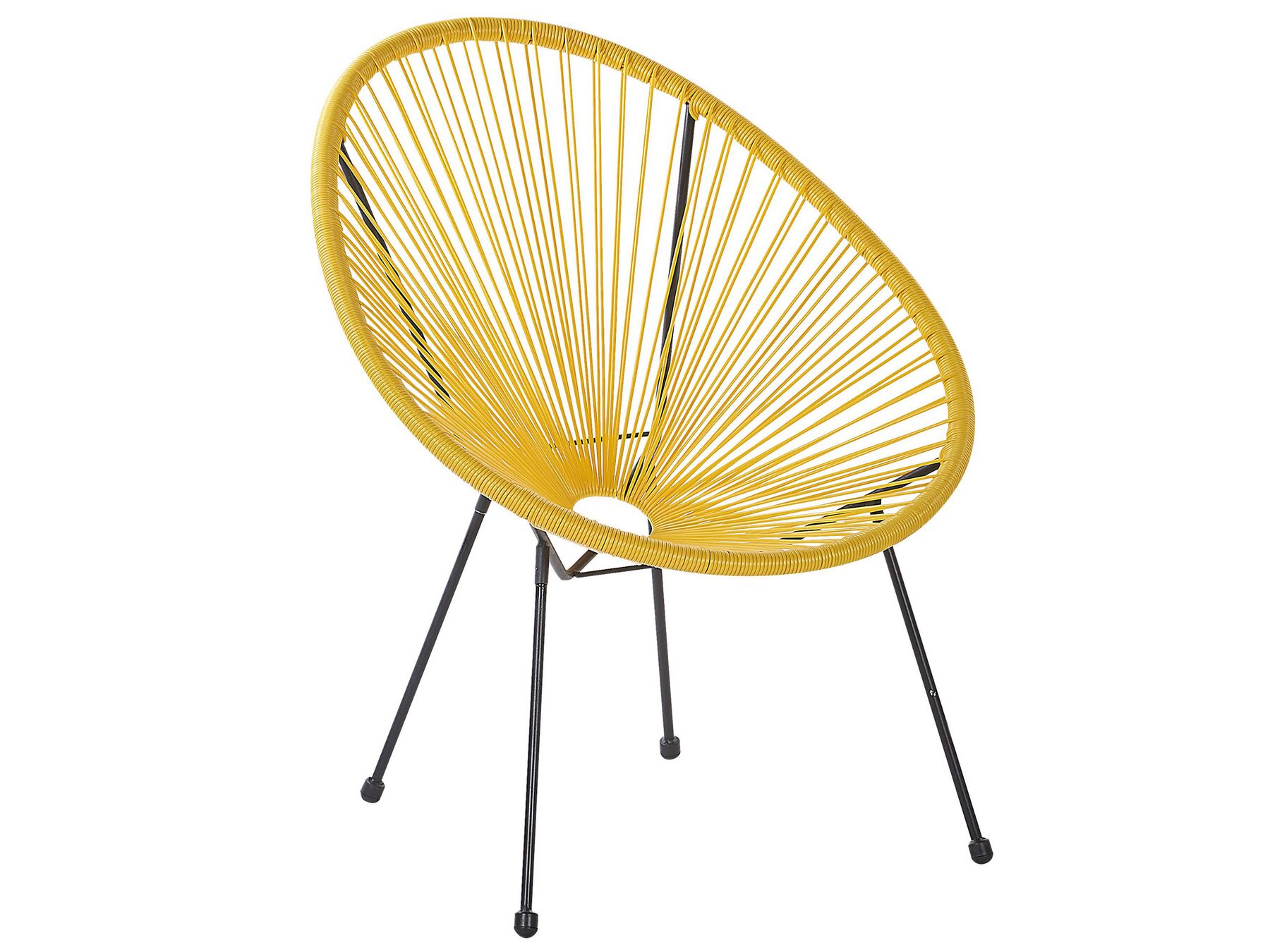 Bistro Set ACAPULCO II PE Rattan Yellow