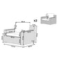 Set of 2 Garden Armchairs Rattan Light Brown