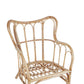 Garden Lounge Set with Table 4 Seater BRINDISI Rattan Natural