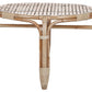 Garden Lounge Set with Table 4 Seater BRINDISI Rattan Natural