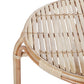 Garden Lounge Set with Table 4 Seater BRINDISI Rattan Natural
