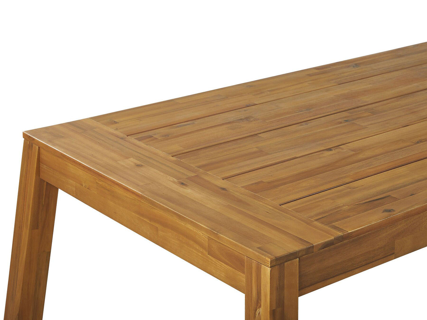 Garden Dining Set 6 Seater LIVORNO Acacia Wood Brown