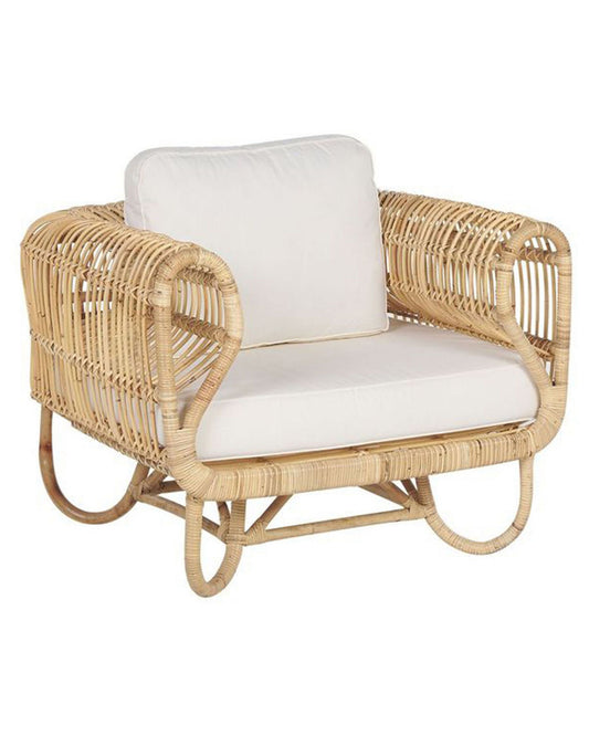 Garden Armchair DOLCEDO Rattan Natural