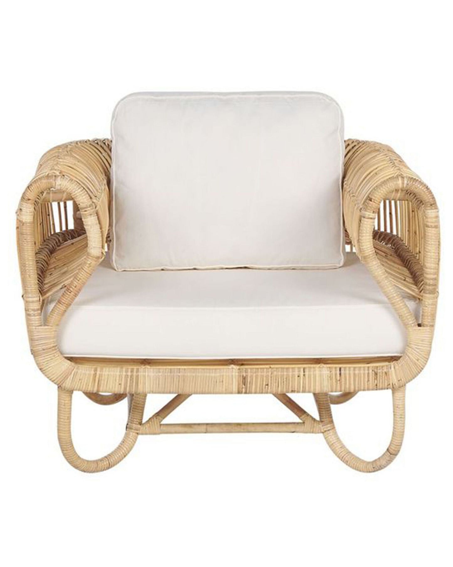Garden Armchair DOLCEDO Rattan Natural