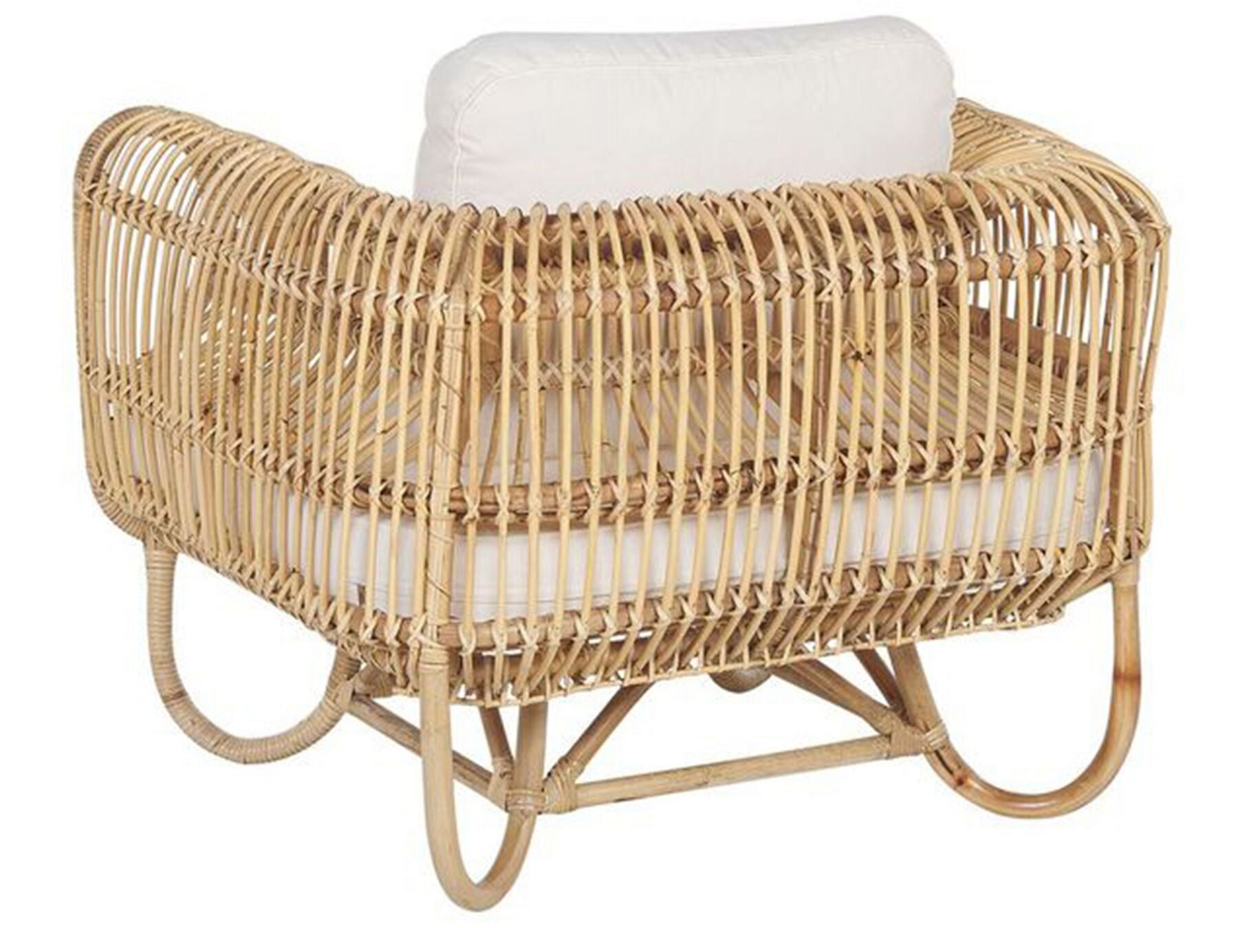 Garden Sofa Set 4 Seater Rattan Beige