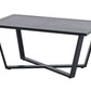 Garden Lounge Set with Table 4 Seater DELIA Metal Grey