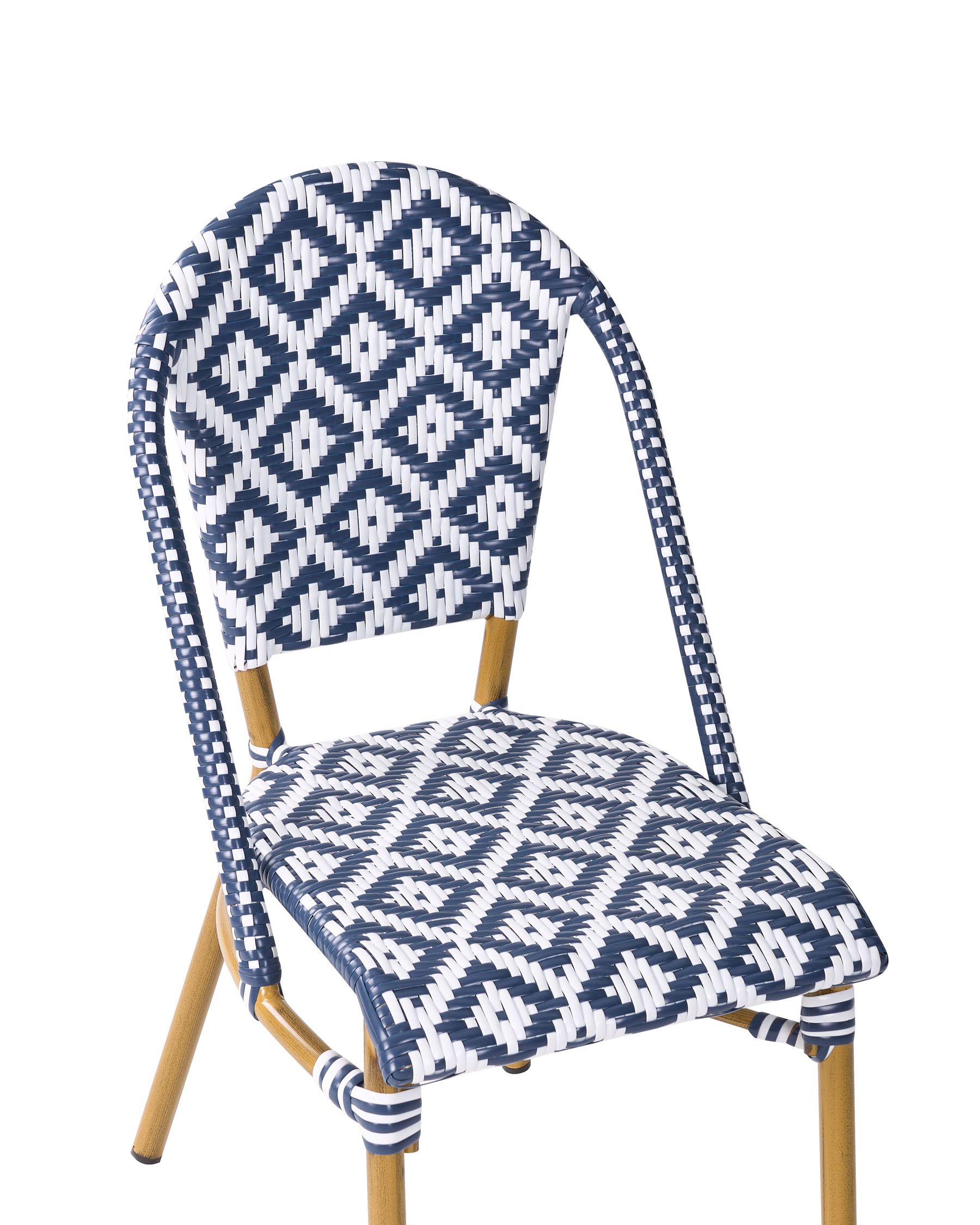 Garden Dining Set 4 Seater RIFREDDO PE Rattan Blue