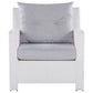 Garden Lounge Set with Table 4 Seater MARINO PE Rattan White
