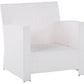Garden Lounge Set with Table 4 Seater MARINO PE Rattan White