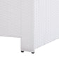 Garden Lounge Set with Table 4 Seater MARINO PE Rattan White