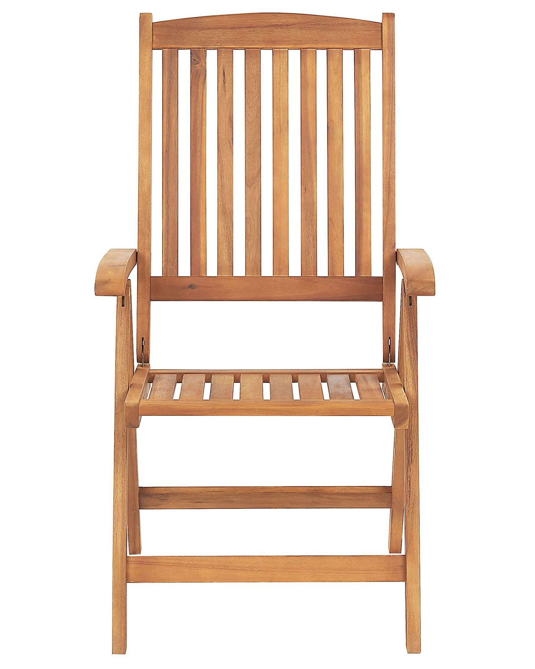 Set of 6 Garden Chairs JAVA Acacia Wood Light Brown