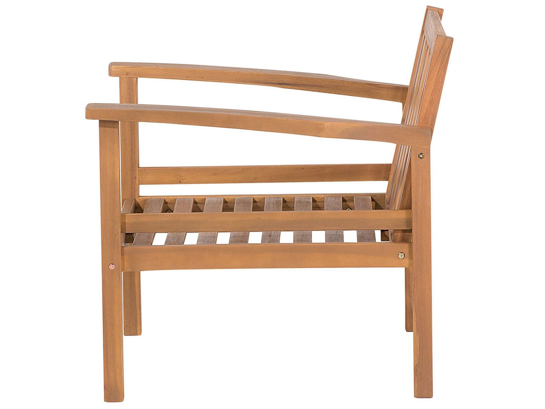 Garden Lounge Set with Table 4 Seater MANILA Certified Acacia Wood Light Brown