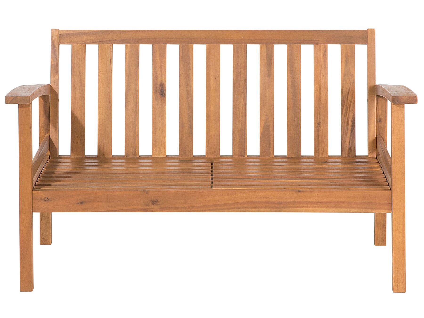 Garden Lounge Set with Table and Ottoman 4 Seater MANILA Acacia Wood Light Brown