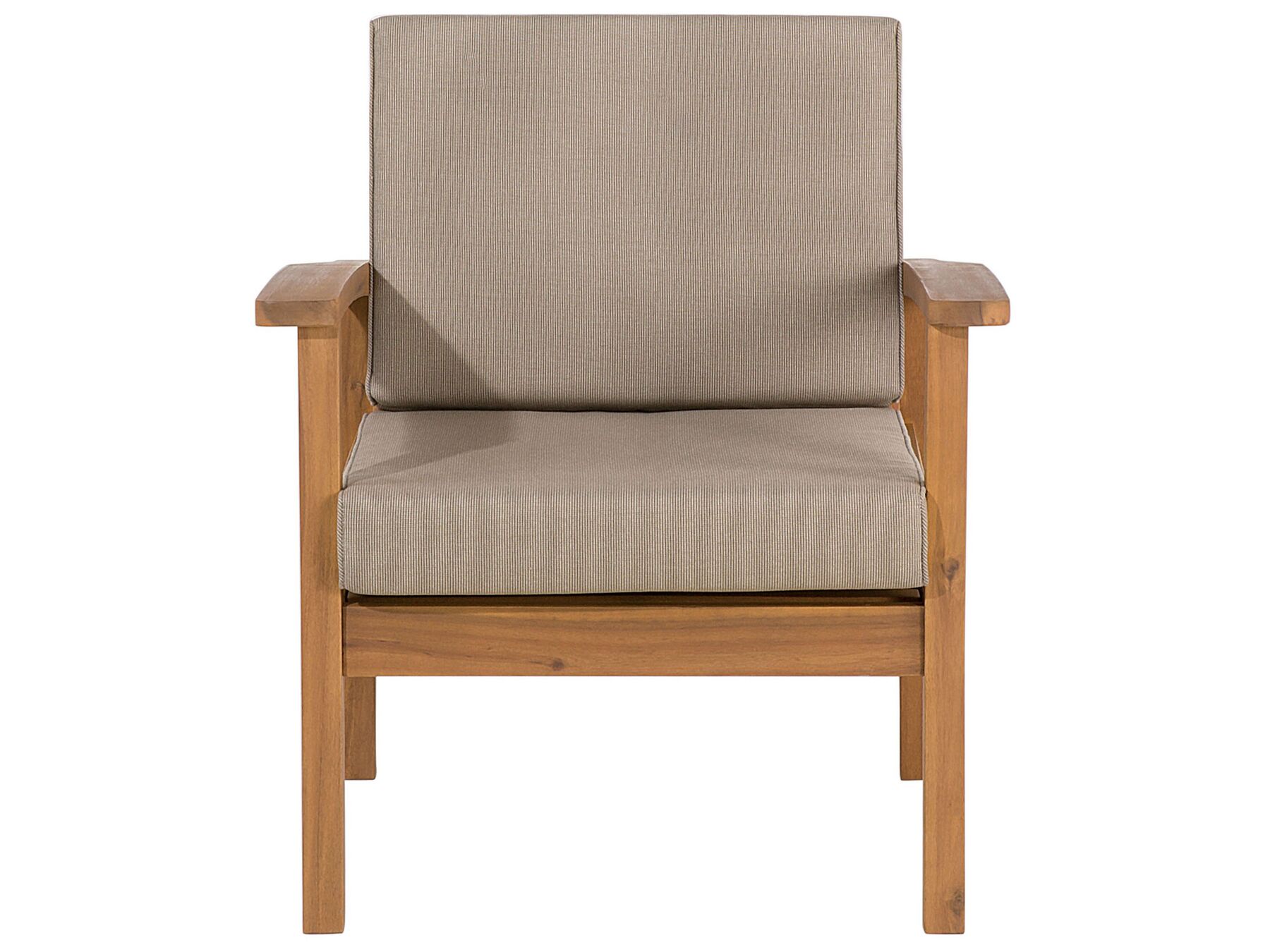 Garden Lounge Set with Table and Ottoman 4 Seater MANILA Acacia Wood Light Brown