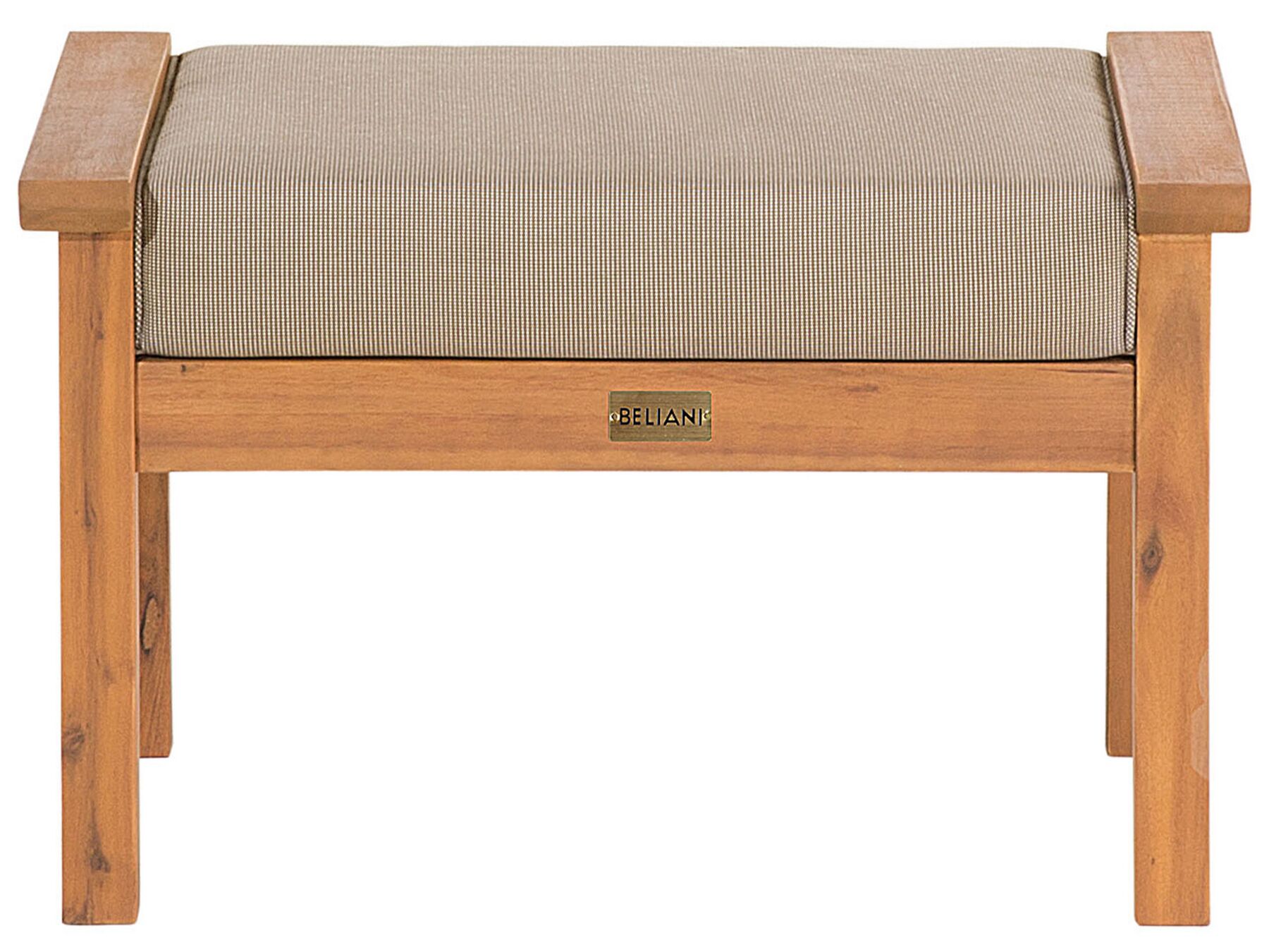 Garden Lounge Set with Table and Ottoman 4 Seater MANILA Acacia Wood Light Brown