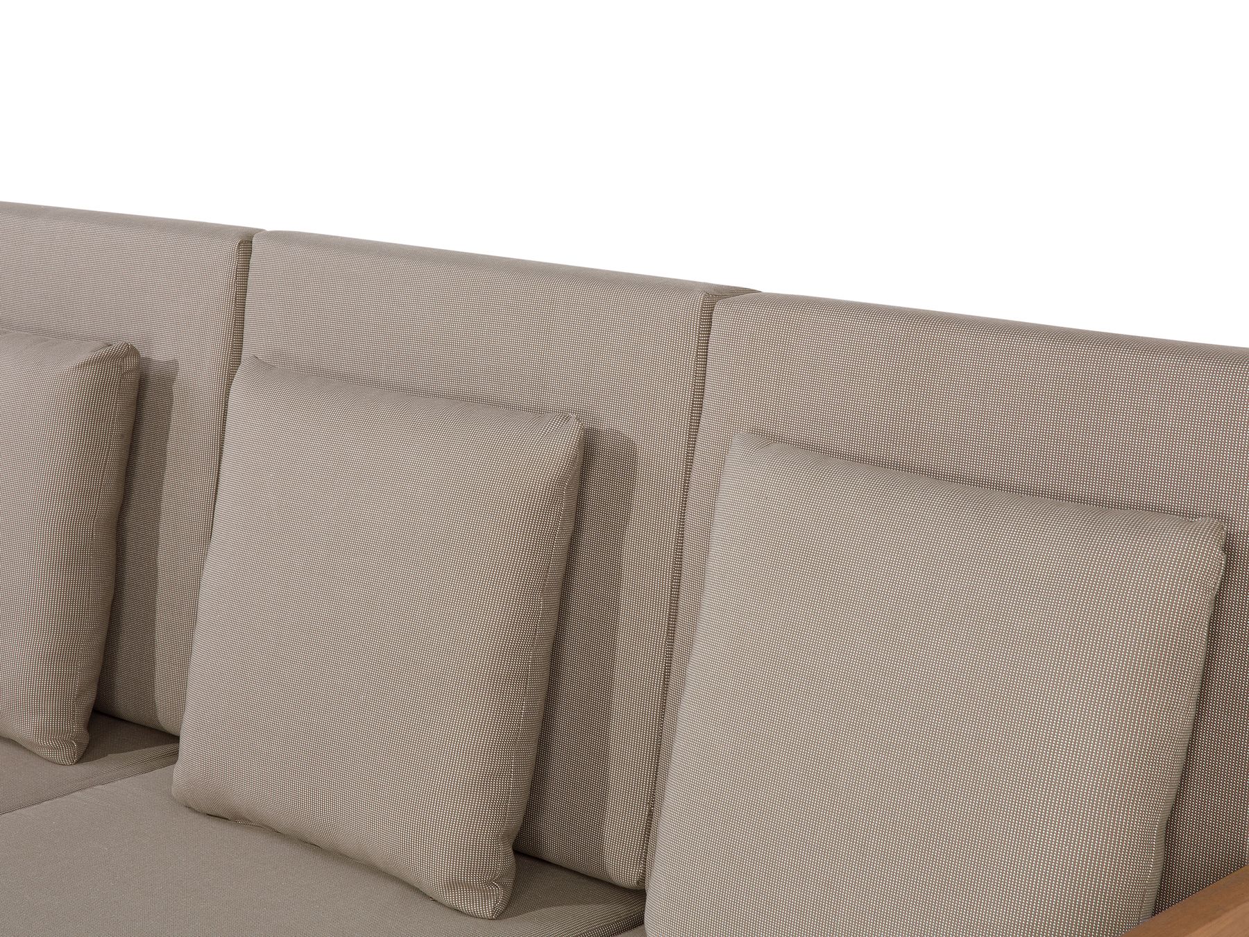 7 Seater Certified Acacia Wood Garden Lounge Set Grey PATAJA
